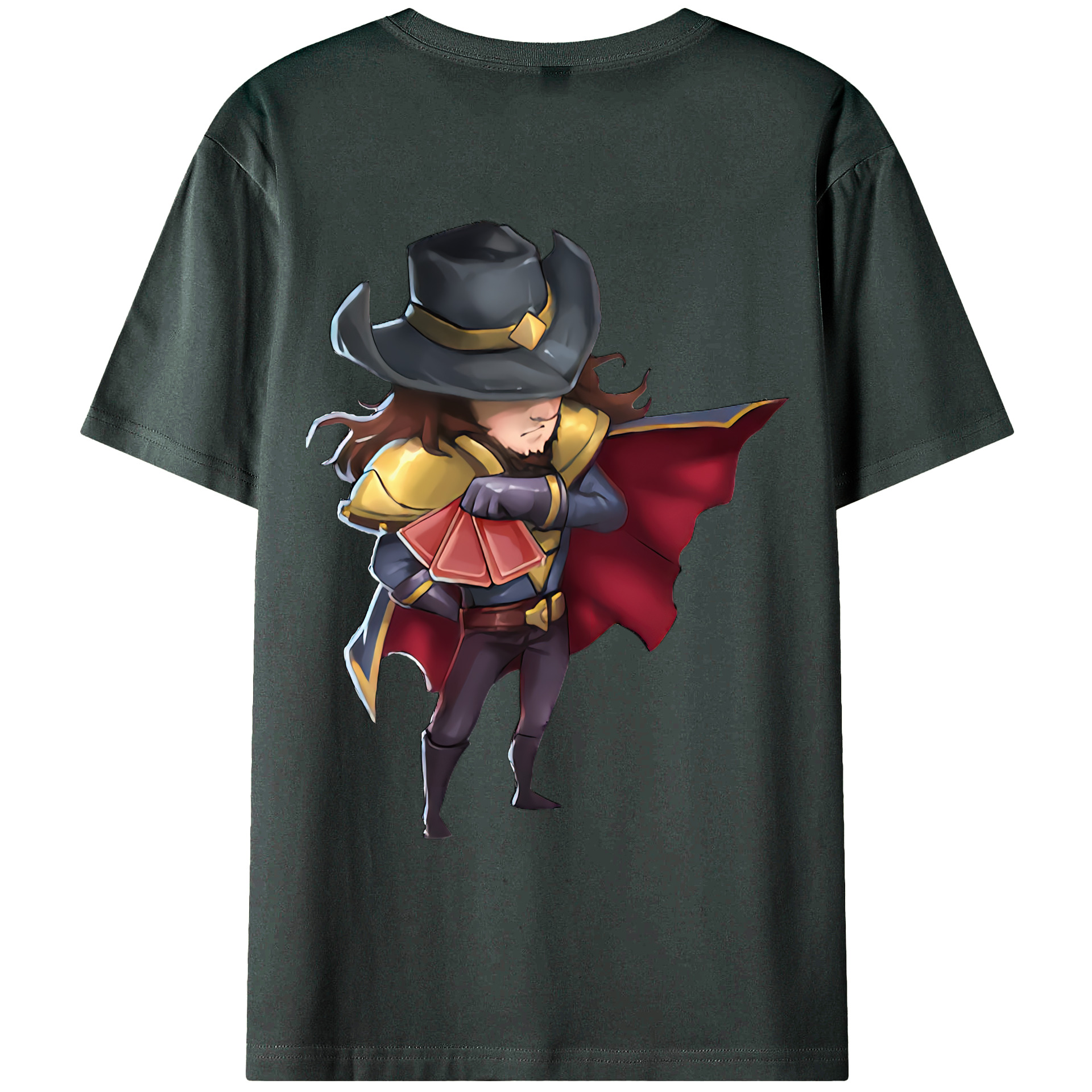 （画像用） リーグ・オブ・レジェンド League of Legends LOL 綿100％ メンズ半袖Tシャツ（バックプリント） 通気性